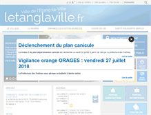 Tablet Screenshot of letanglaville.fr